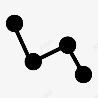 图表分析折线图图标图标