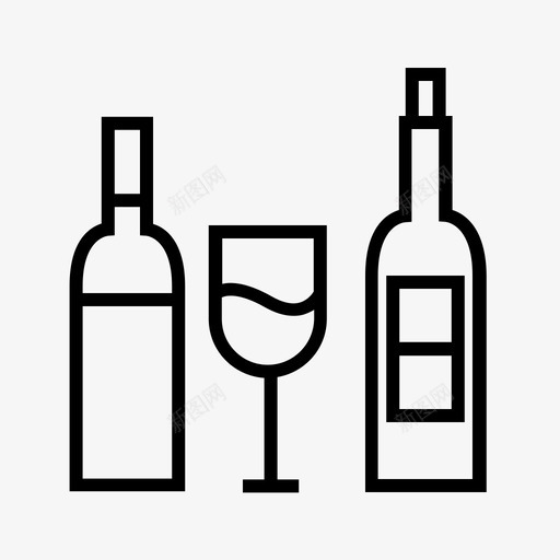 酒水图标svg_新图网 https://ixintu.com 酒水