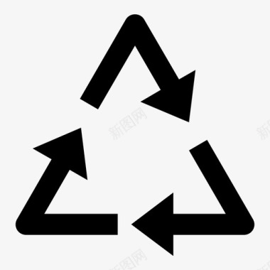 回收回收三角再利用图标图标