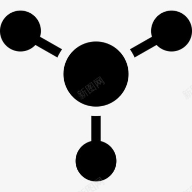 分子自然科学图标图标