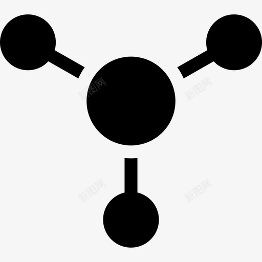 分子自然科学图标svg_新图网 https://ixintu.com 分子 科学 自然