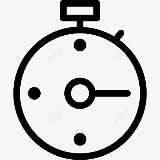 秒表计时器罗盘图标svg_新图网 https://ixintu.com 时间 秒表 网页设计平滑线条图标 罗盘 计时器