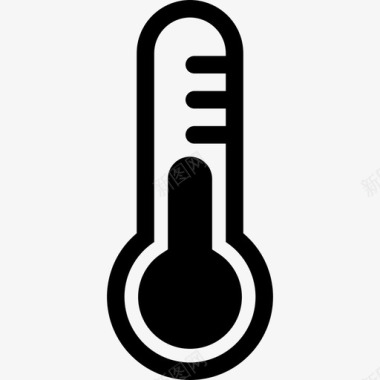 科学温度计科学仪器图标图标