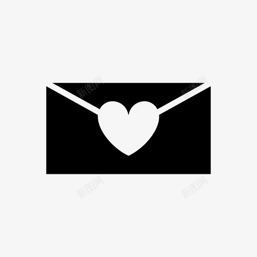 字母的爱心情人图标svg_新图网 https://ixintu.com 字母的爱 心 情人