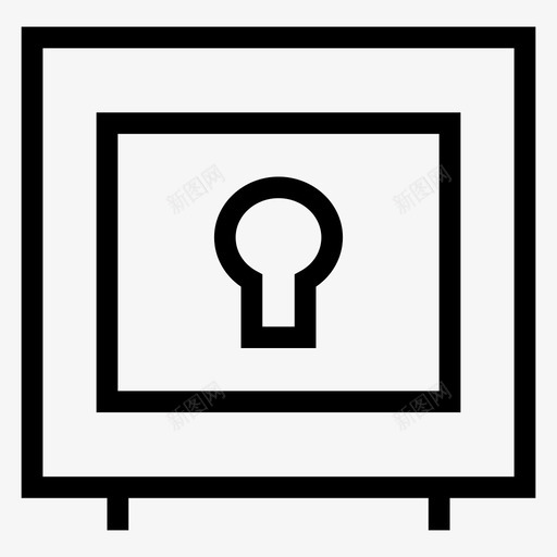 保险库储物柜保护图标svg_新图网 https://ixintu.com 保护 保险库 保险箱 储物柜 安全线图标第一卷