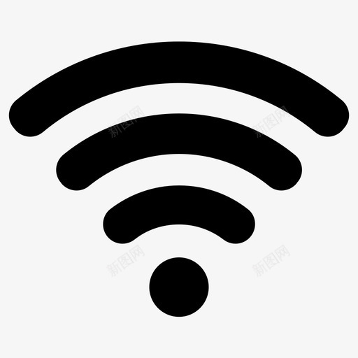 互联网信号wifi无线图标svg_新图网 https://ixintu.com wifi 互联网信号 无线