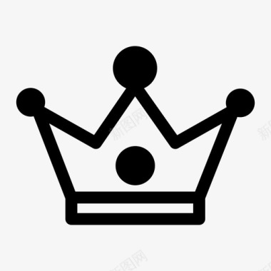 皇冠徽章物品图标图标