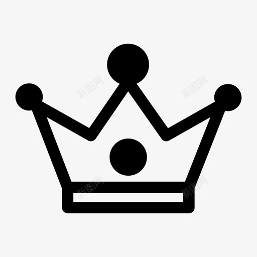 皇冠徽章物品图标svg_新图网 https://ixintu.com 国王王冠 徽章 物品 皇冠 皇室