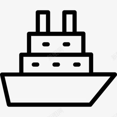 集装箱船货船大船图标图标