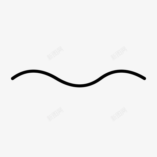 装饰线曲线波浪线图标svg_新图网 https://ixintu.com 曲线 波浪线 装饰线