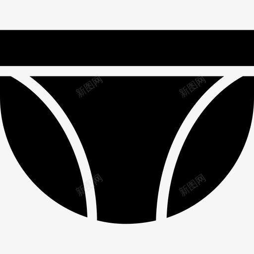 内衣短裤内裤图标svg_新图网 https://ixintu.com 内衣 内裤 泳装标志符号 短裤