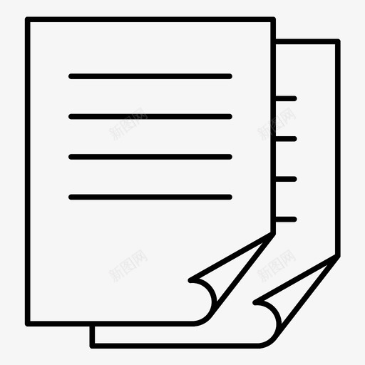 复制文件纸张图标svg_新图网 https://ixintu.com 复制 文件 纸张 软件