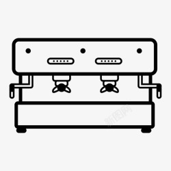 集点卡咖啡浓缩咖啡机卡布奇诺咖啡店图标高清图片