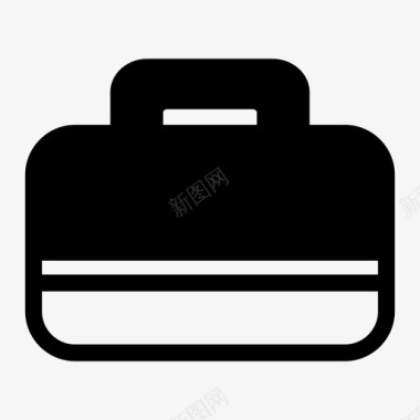 手提箱公文包商务旅行箱图标图标