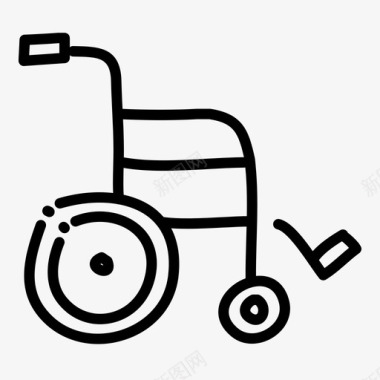 轮椅残疾人健康图标图标