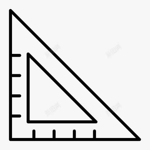 尺三角测量比例尺图标svg_新图网 https://ixintu.com 尺三角 比例尺 测量