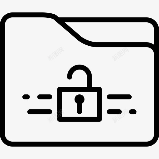 文件夹解密安全解锁图标svg_新图网 https://ixintu.com 安全 文件夹 文件夹解密 解锁