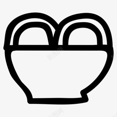 食物碗烹饪图标图标