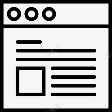 网页文章应用程序内容图标图标