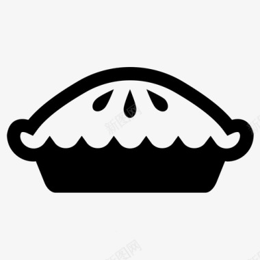 南瓜派蛋糕切片图标图标