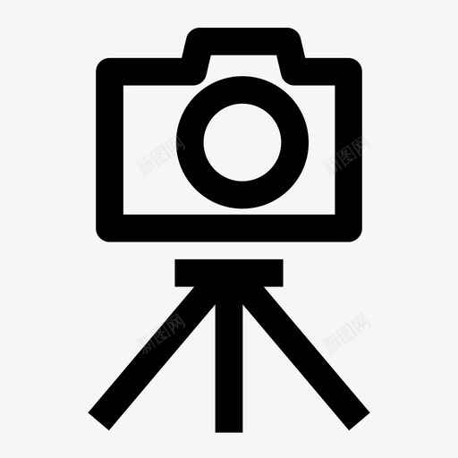 三脚架相机摄影师图标svg_新图网 https://ixintu.com 三脚架相机 摄影师