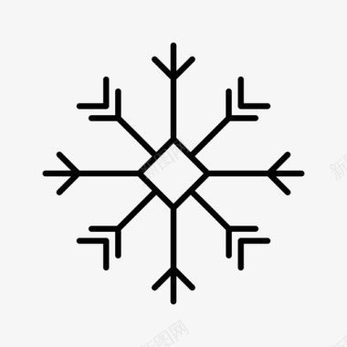 雪花圣诞星星图标图标