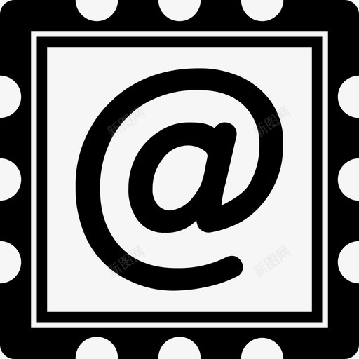 电子邮件戳arobaseat图标svg_新图网 https://ixintu.com arobase at 每日图标 电子邮件戳
