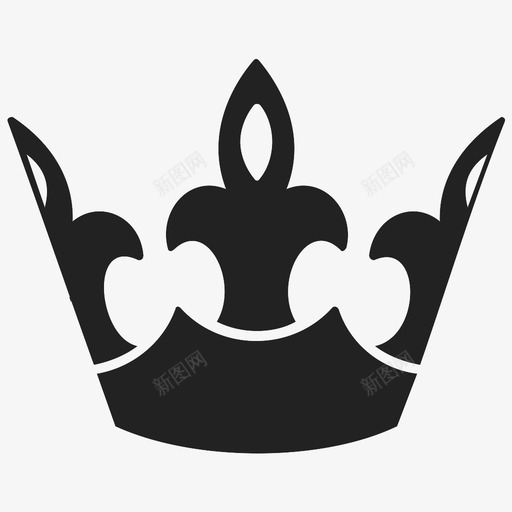 皇冠皇室形状图标svg_新图网 https://ixintu.com 形状 皇冠 皇室 象征