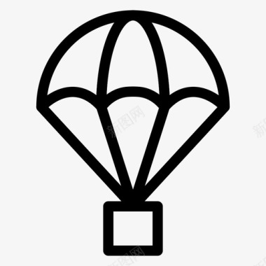 气球飞艇飞行图标图标