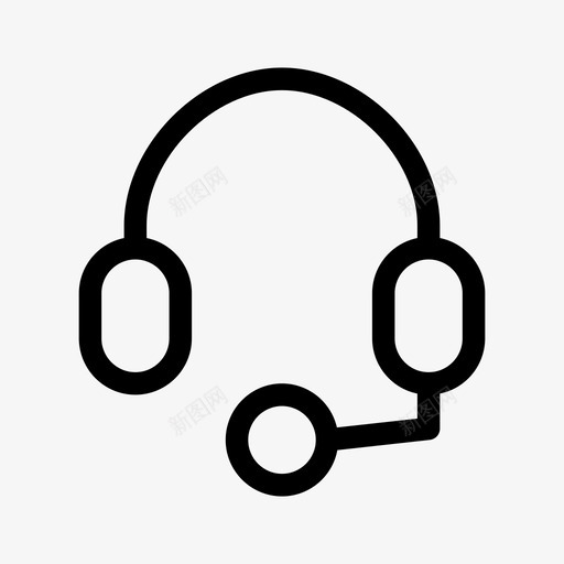 耳机呼叫中心媒体硬件ios优化图标svg_新图网 https://ixintu.com 呼叫中心 媒体硬件ios优化 耳机