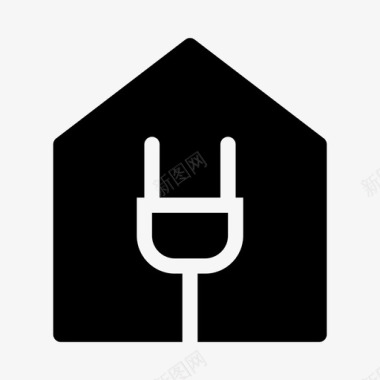 ios电力优化住宅图标图标