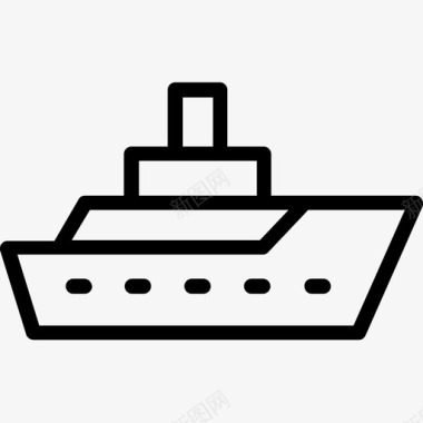 货船游船巡洋舰图标图标