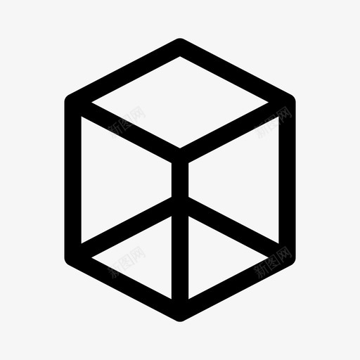 立方体长方体几何体图标svg_新图网 https://ixintu.com 几何体 几何图形 形状 正方形 立方体 长方体