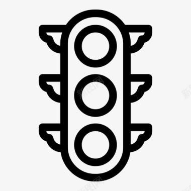 交通灯信号灯图标图标