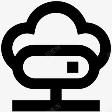 云服务器备份云计算图标图标