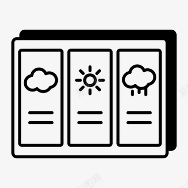 天气预报天气信息天气报告图标图标