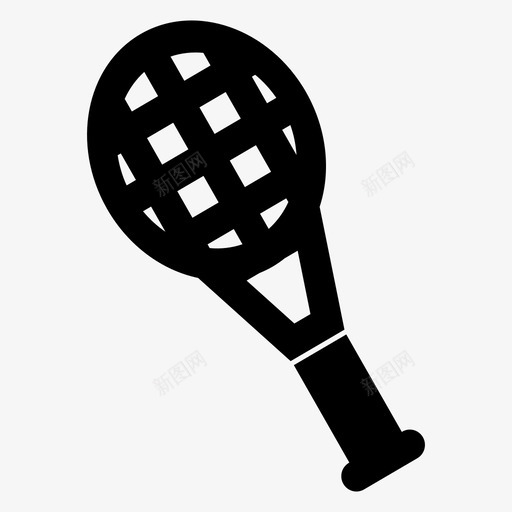 网球拍游戏运动图标svg_新图网 https://ixintu.com 游戏 网球拍 运动 锦标赛