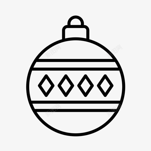 圣诞饰品球圣诞树图标svg_新图网 https://ixintu.com 圣诞树 圣诞装饰 圣诞饰品 球 装饰 装饰品