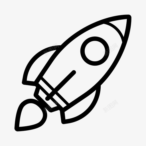火箭宇宙飞船天文学1图标svg_新图网 https://ixintu.com 天文学1 宇宙飞船 火箭