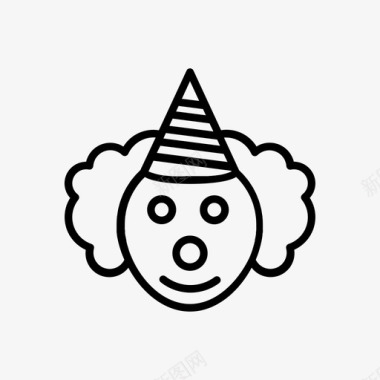 小丑生日生日快乐图标图标