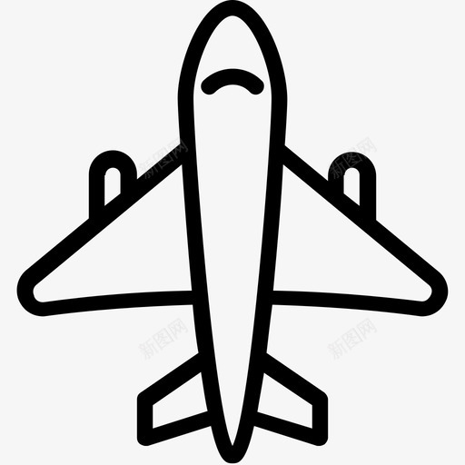 喷气式飞机航线图标svg_新图网 https://ixintu.com 喷气式飞机 航线图标