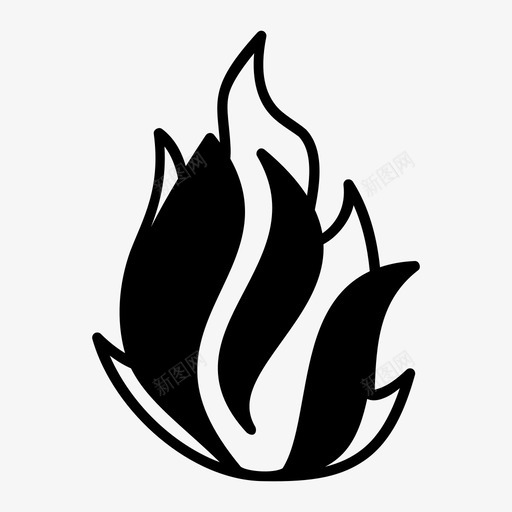 火烧磷酸二铵图标svg_新图网 https://ixintu.com 火 火焰 烧 磷酸二铵