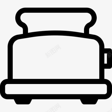 烤面包机电器早餐图标图标