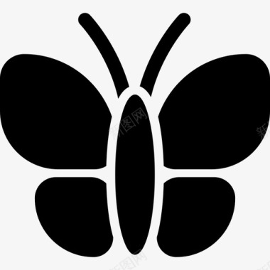 蝴蝶动物复活节图标图标