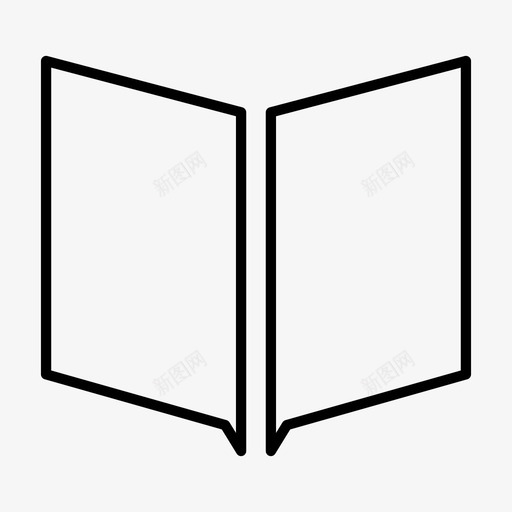 开卷读书上学图标svg_新图网 https://ixintu.com 上学 开卷 读书