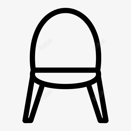 椅子餐椅家具图标svg_新图网 https://ixintu.com 家具 座椅 椅子 餐椅