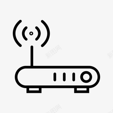 调制解调器天线网络图标图标