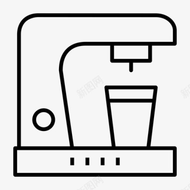 咖啡机咖啡豆饮料图标图标