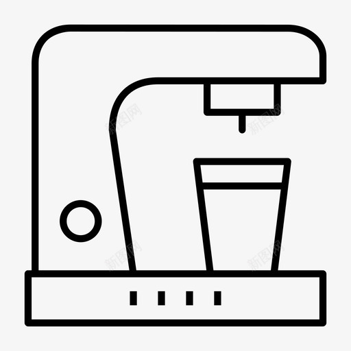 咖啡机咖啡豆饮料图标svg_新图网 https://ixintu.com 咖啡机 咖啡豆 热的 饮料