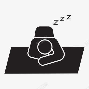 打盹休息睡觉图标图标